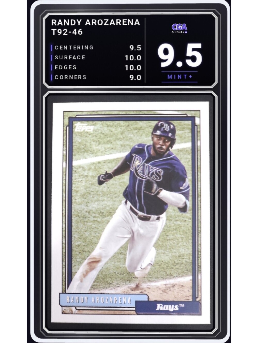 2021 Topps Update 1992 Redux #T92-46 Randy Arozarena Rays -CGA 9.5 Digital Grade